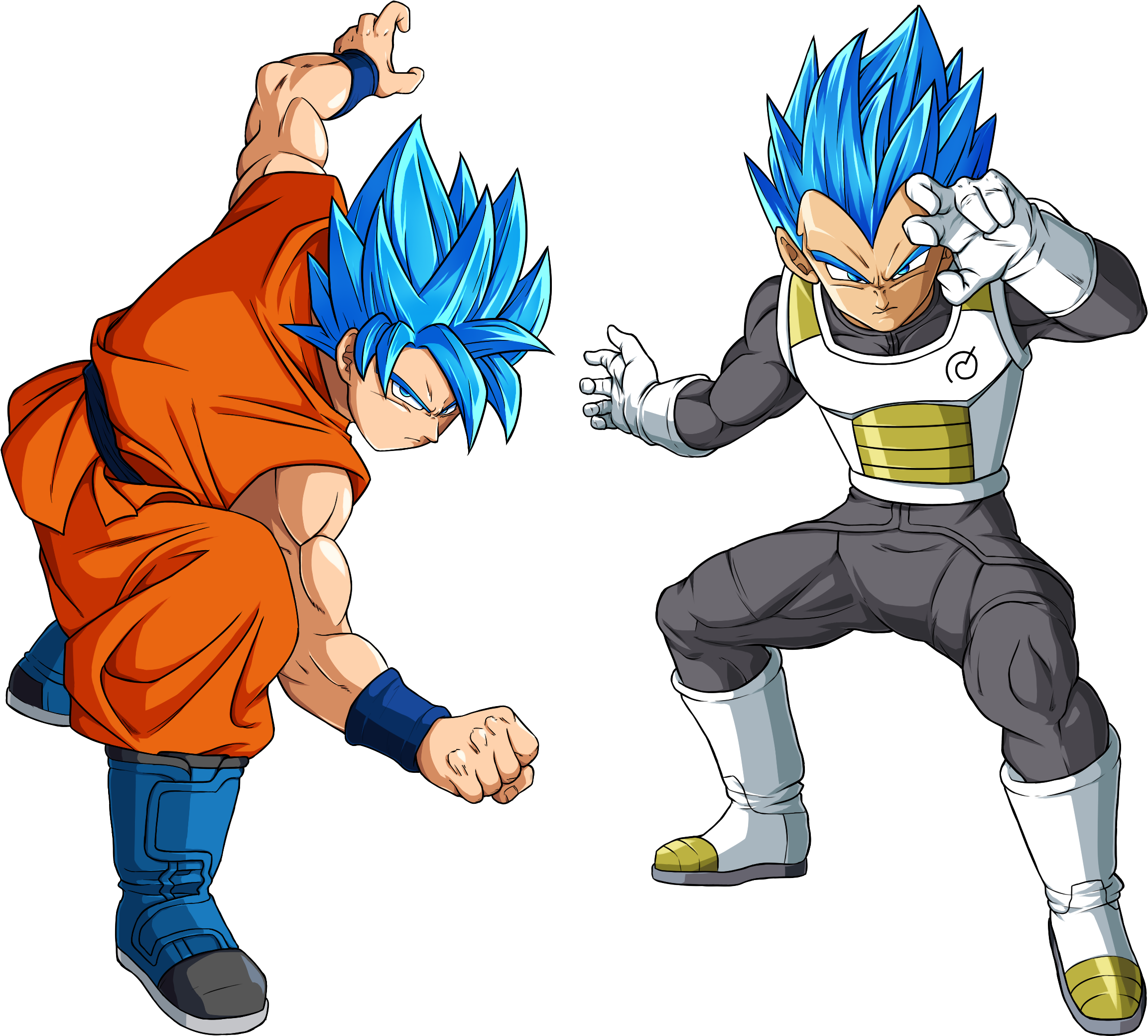 View large size Goku And Vegeta Ssj God Ssj - Dragon Ball Super Poses Clipa...