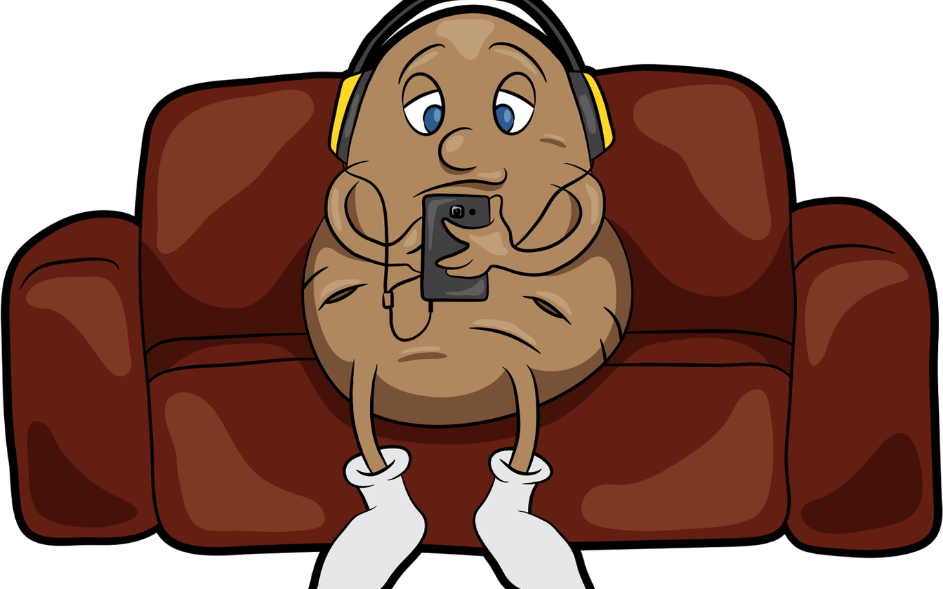 Couch Potato Png Hd Transparent Couch Potato Hdpng - Couch Potato Clipart (1368x855), Png Download