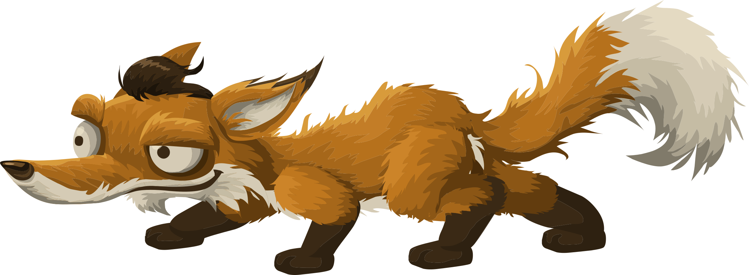 Download Png Image Report - Story Writing Clever Fox Clipart (2400x882), Png Download