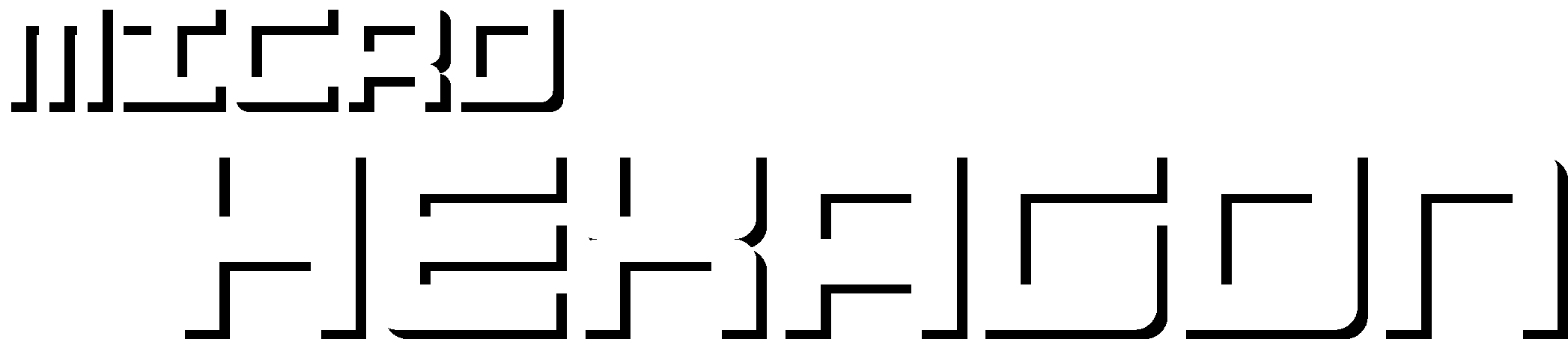 Micro Hexagon - Super Hexagon Clipart (2273x639), Png Download