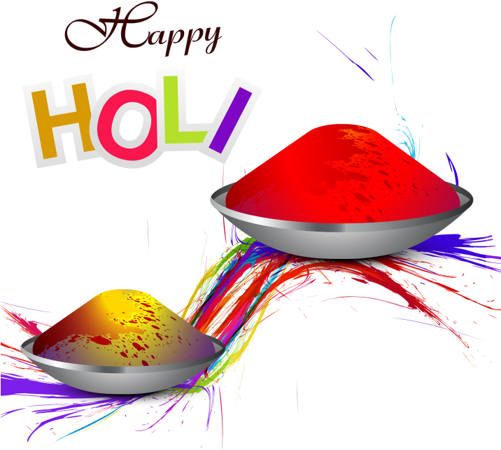 Happy Holi Clipart (715x715), Png Download