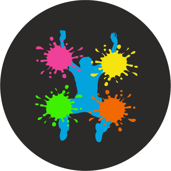 Holi Badge - Happy Holi Blank Clipart (600x599), Png Download