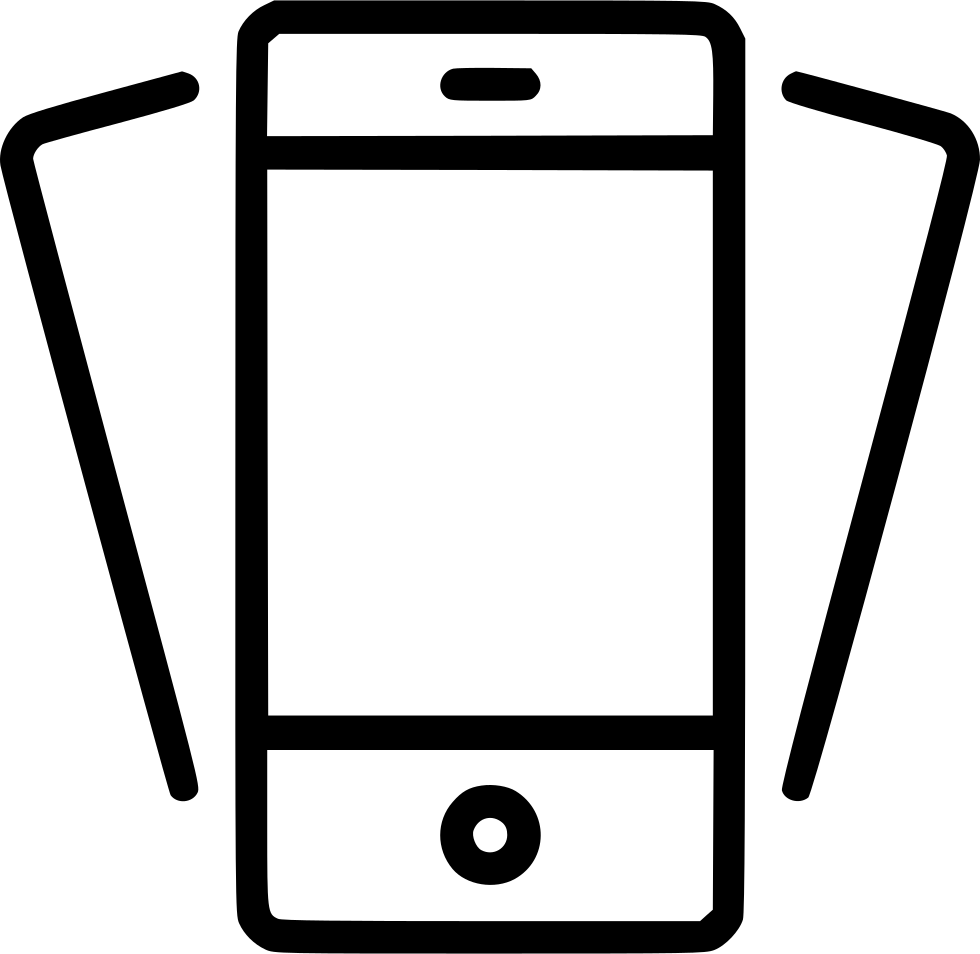 Tilt Phone Smartphone Mobile Device Iphone Svg Png - Mobile Device Icon Png Clipart (980x954), Png Download