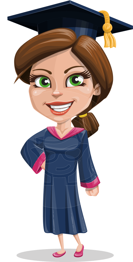 Sheryl Best Graduate - College Graduate Cartoon Clipart (957x1060), Png Download