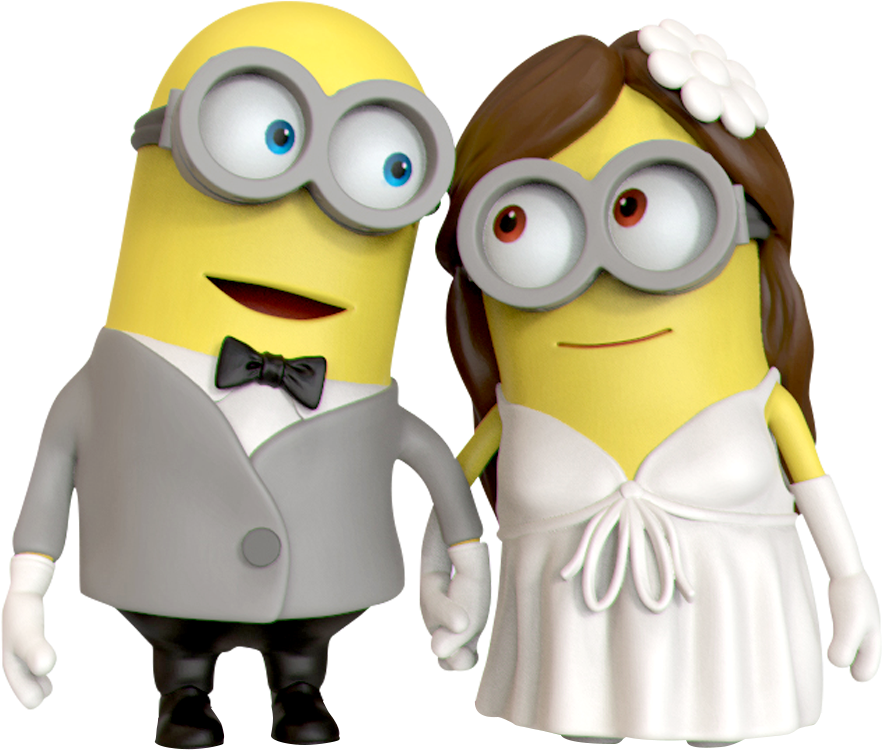 Wallpaper Aljanh - Minion Bride And Groom Clipart (960x866), Png Download