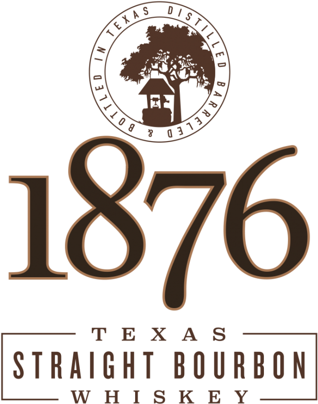 1876 Texas Straight Bourbon Whiskey - 1876 Clipart (800x914), Png Download