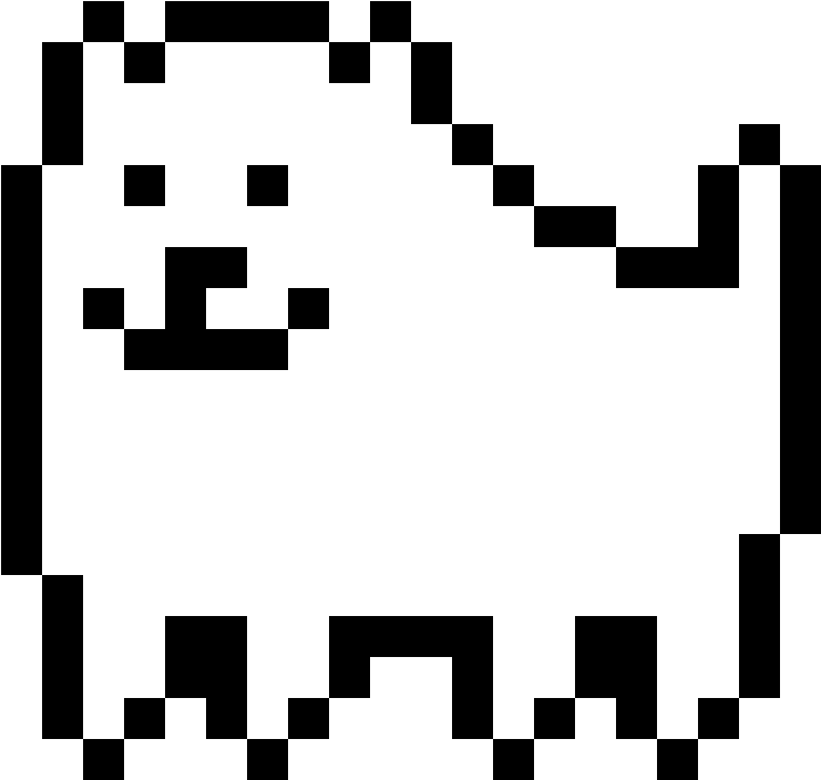 Toby Fox - " - Undertale Annoying Dog Transparent Clipart (1184x1184), Png Download