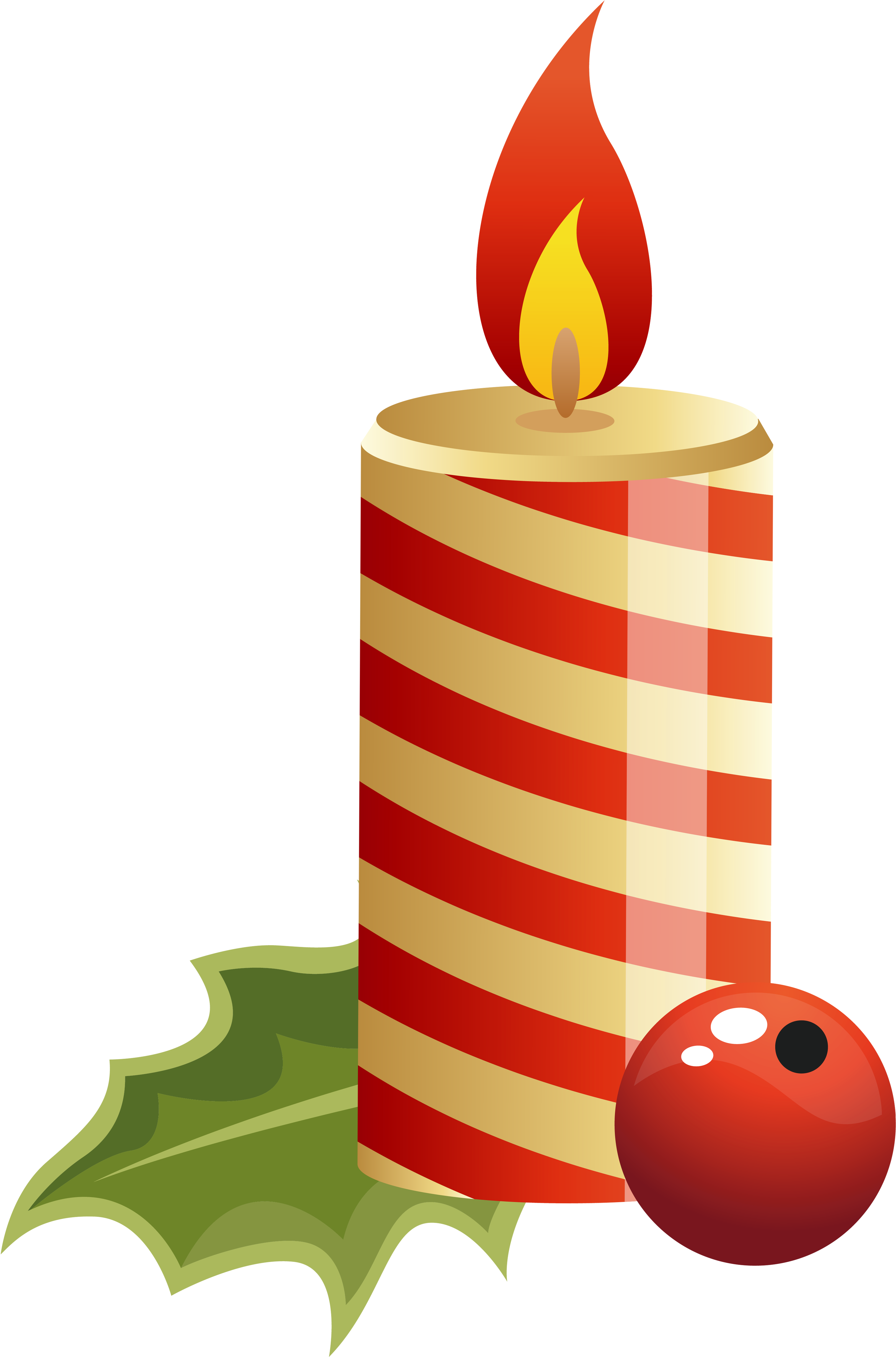Vela De Natal Desenho Clipart (3388x4974), Png Download