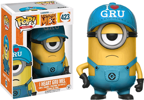 Despicable Me Characters Minions Png - Funko I Heart Gru Mel Clipart (600x600), Png Download