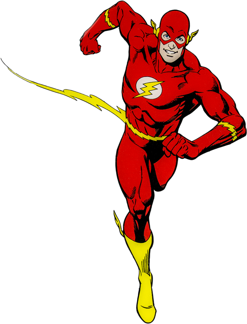 Flash Barry Allen Dc Comics - Flash Justice League Cartoon Hd Clipart (796x1043), Png Download