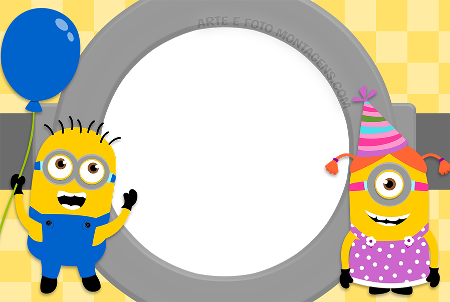 Minions-aniversario - Minions Menino E Menina Clipart (898x603), Png Download