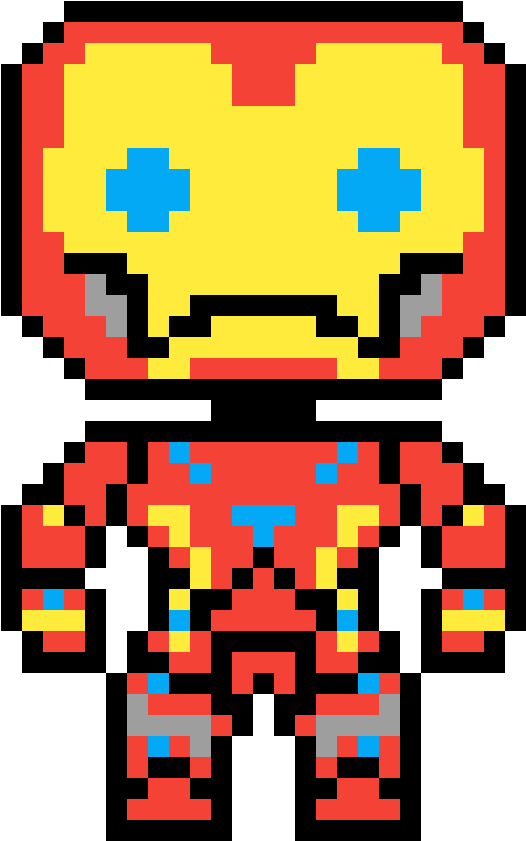 Iron Man 8 Bit - Cartoon Clipart (1155x1050), Png Download