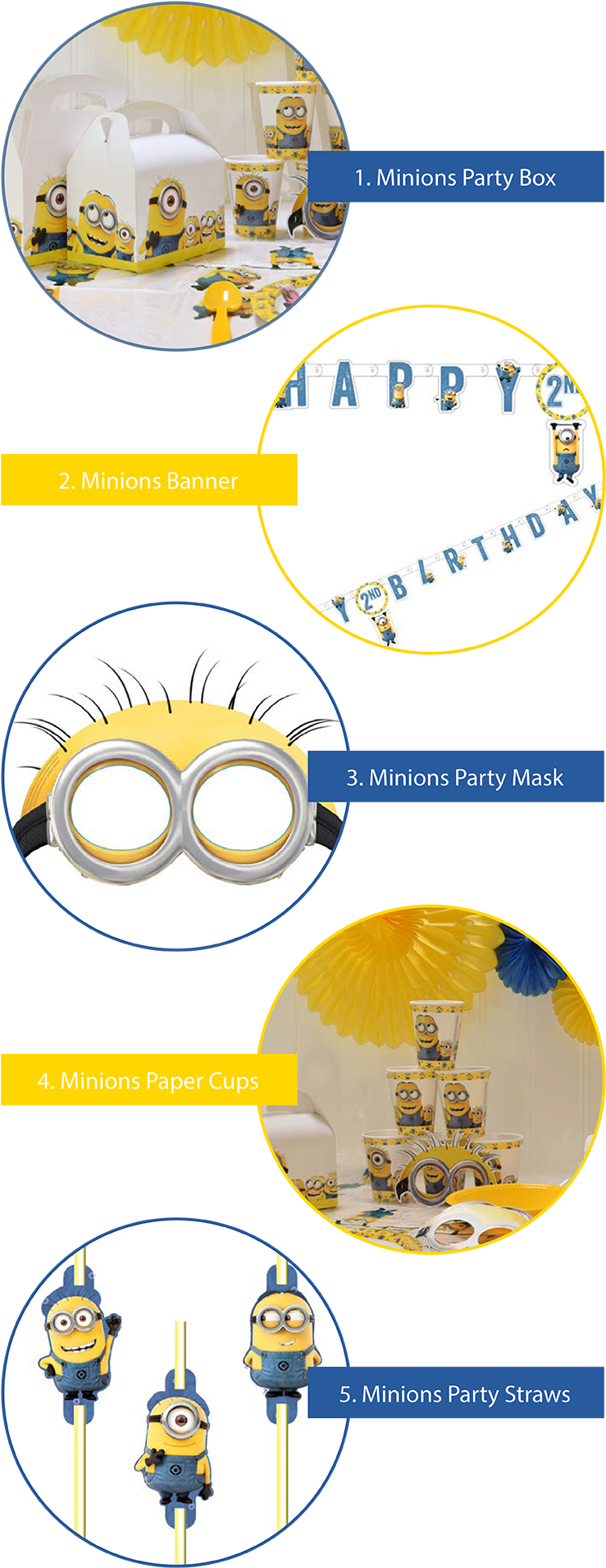 5 Favourite Minions Products - Circle Clipart (750x1924), Png Download
