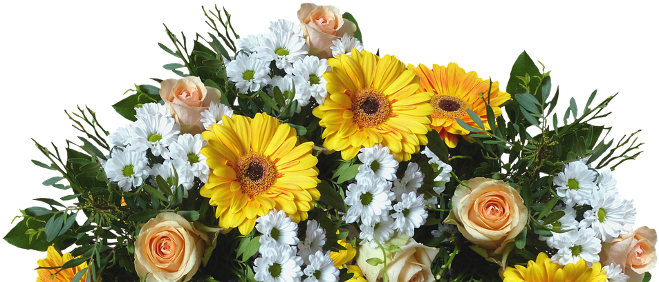 Flores Em Png Fundo Transparente - Flowers For Funeral Png Clipart (960x473), Png Download