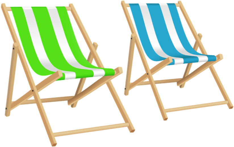 Free Png Download Beach Chairs Png Clipart Png Photo - Beach Chairs Clip Art Transparent Png (850x533), Png Download
