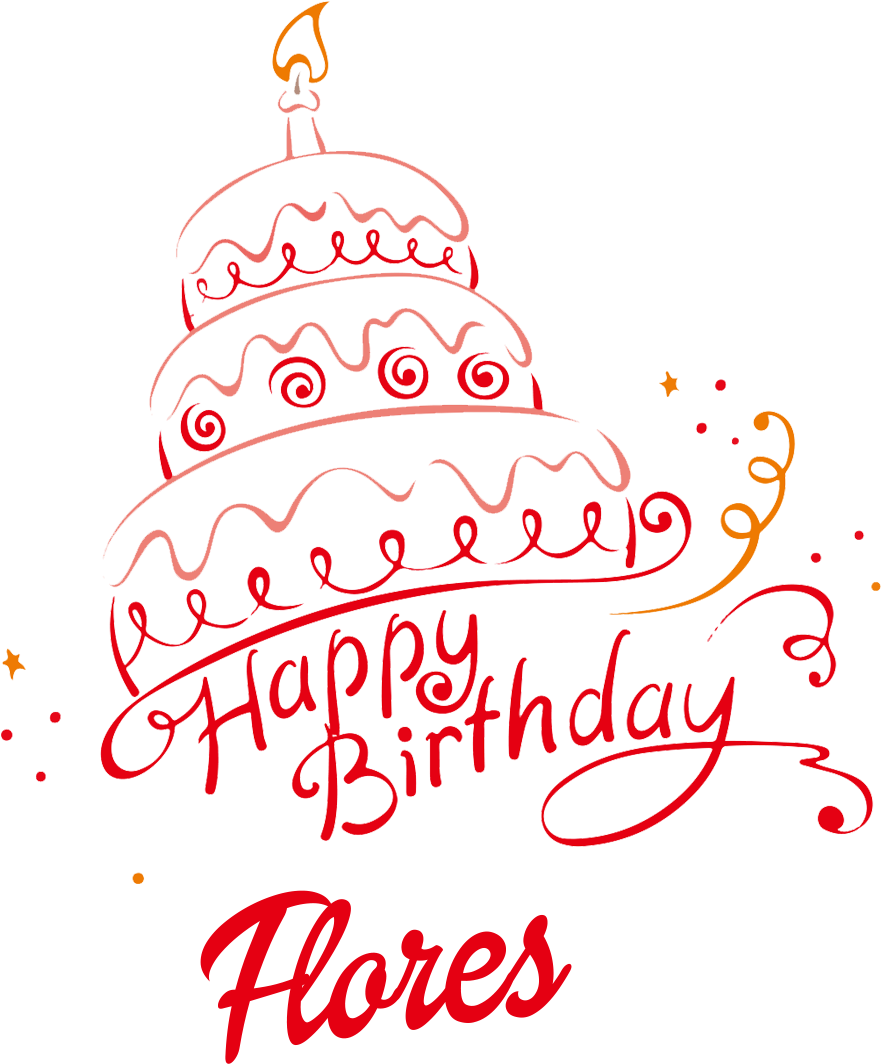 Flores Happy Birthday Vector Cake Name Png - Happy Birthday Cake Name Sania Clipart (1072x1180), Png Download