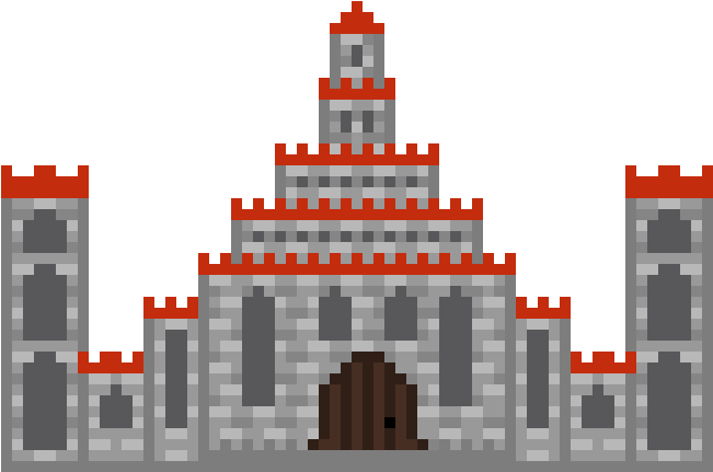 Castle - Castle Pixel Art Png Clipart (800x590), Png Download