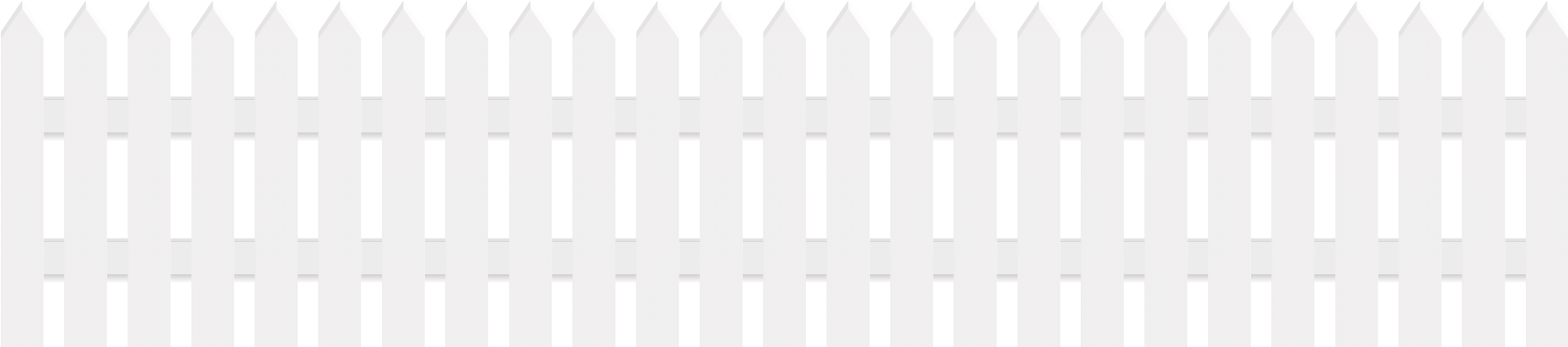 White Fence Png Clipart Picture - White Fence Clipart Png Transparent Png (1816x416), Png Download