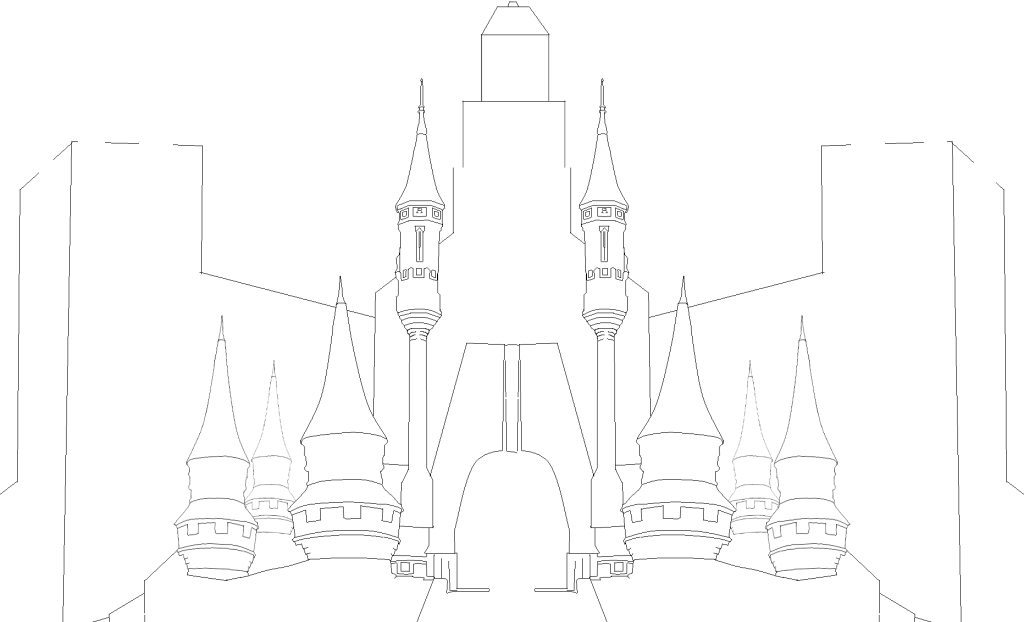 Castle - Spire Clipart (1024x622), Png Download