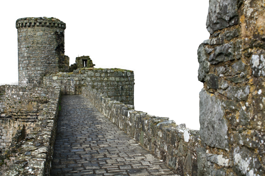 Japanese Castle - Castle Wall Walk Clipart (900x600), Png Download