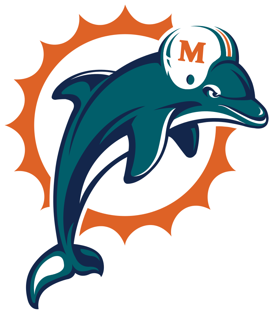 Clip Art Images - Miami Dolphins Logo - Png Download (891x1024), Png Download