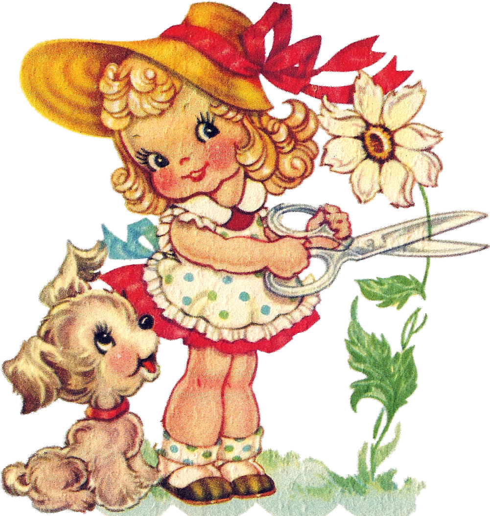 Http Bp Blogspot - Little Girl Vintage Clip Art - Png Download (1056x1088), Png Download