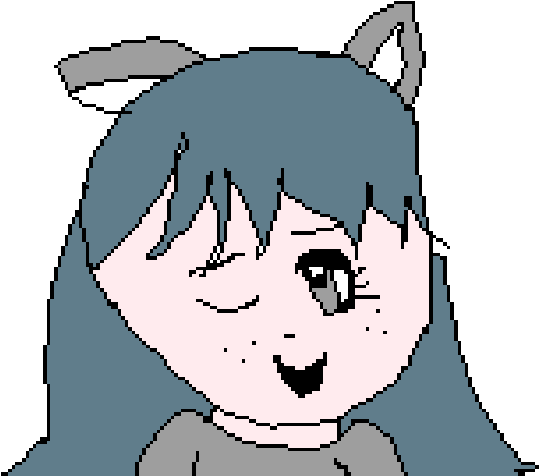 Cat Girl - Cartoon Clipart (1024x576), Png Download