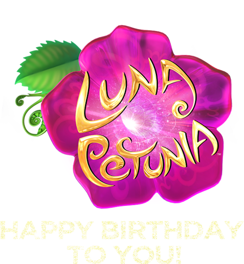 Happy Birthday To You - Luna Petunia Clipart (1280x544), Png Download