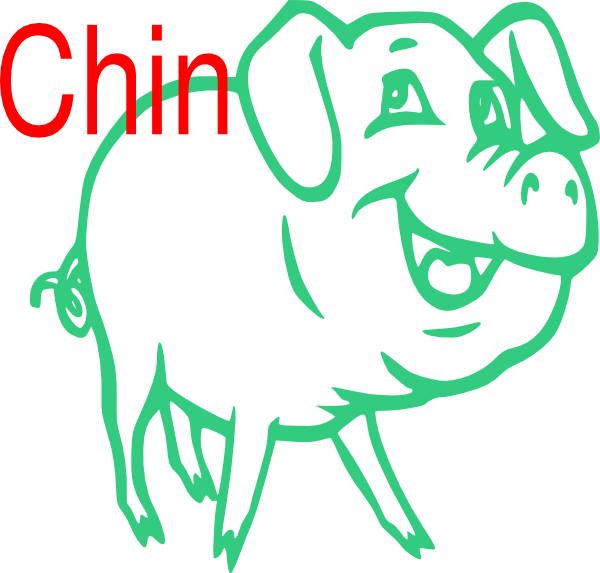 Small - Black And White Pig Png Clipart (600x573), Png Download
