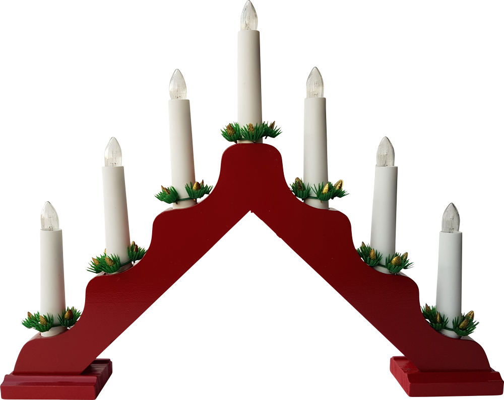 Candle Light Arch 7l, 34 V 3 Watt, Ca - Božićni Svijećnjaci Clipart (1000x795), Png Download