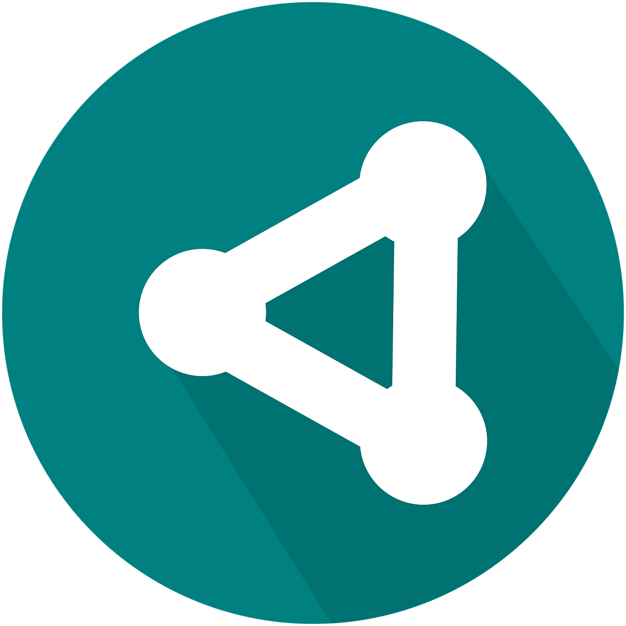 Teal Logo Circle Clipart - Large Size Png Image - PikPng