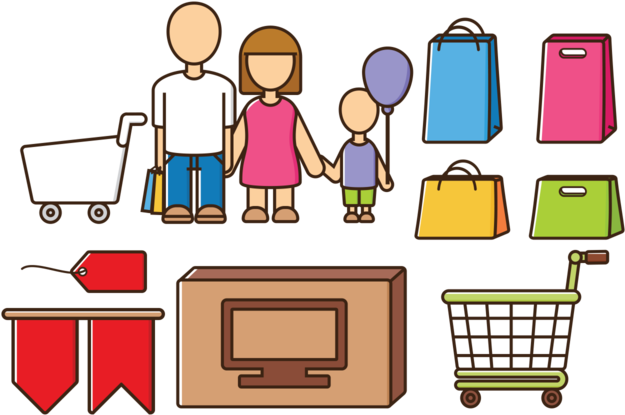 Vectors Free Vector Graphics Everypixel Shopping - Transparent Shopping Icon Infographic Clipart (700x490), Png Download