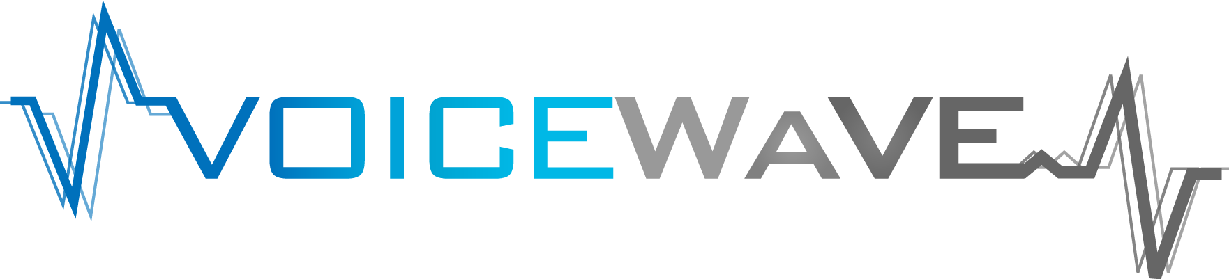 Cropped Voice Wave Logo - Voice Waves Logo Clipart (1762x401), Png Download