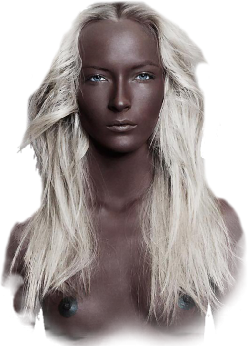 Tubes Png Femmes Sensuelles Seins Nus - Blond Clipart (500x697), Png Download