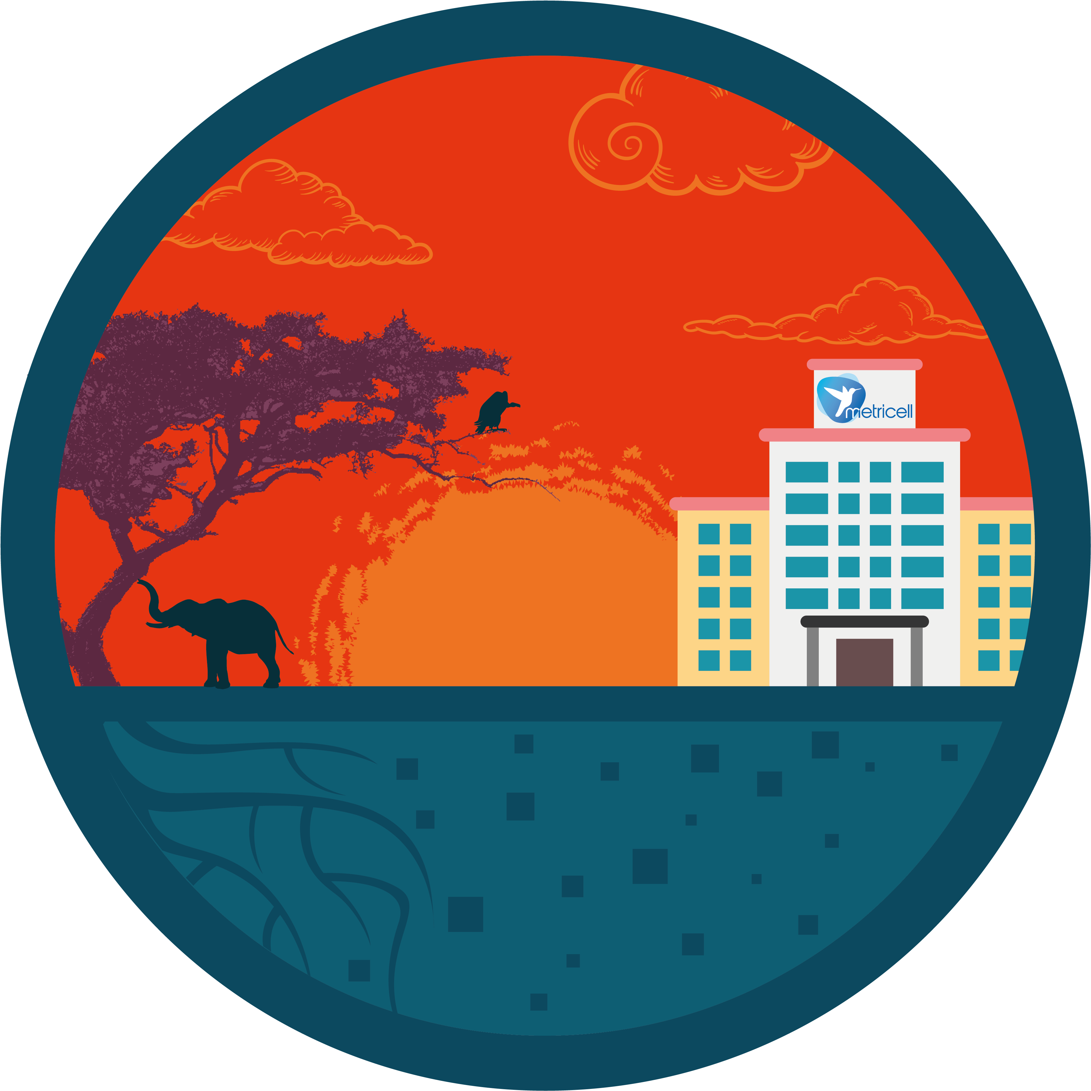 Metricell South Africa-01 - Circle Clipart (3750x3750), Png Download