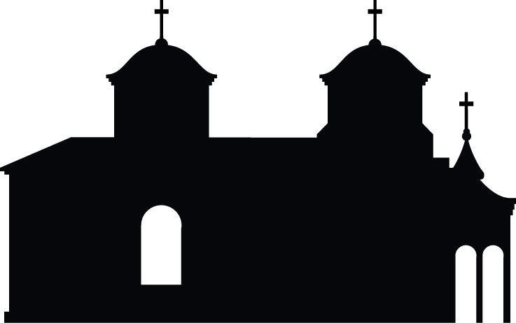 Image Result For Spanish Mission Station Silhouette - Parish Clipart (737x462), Png Download