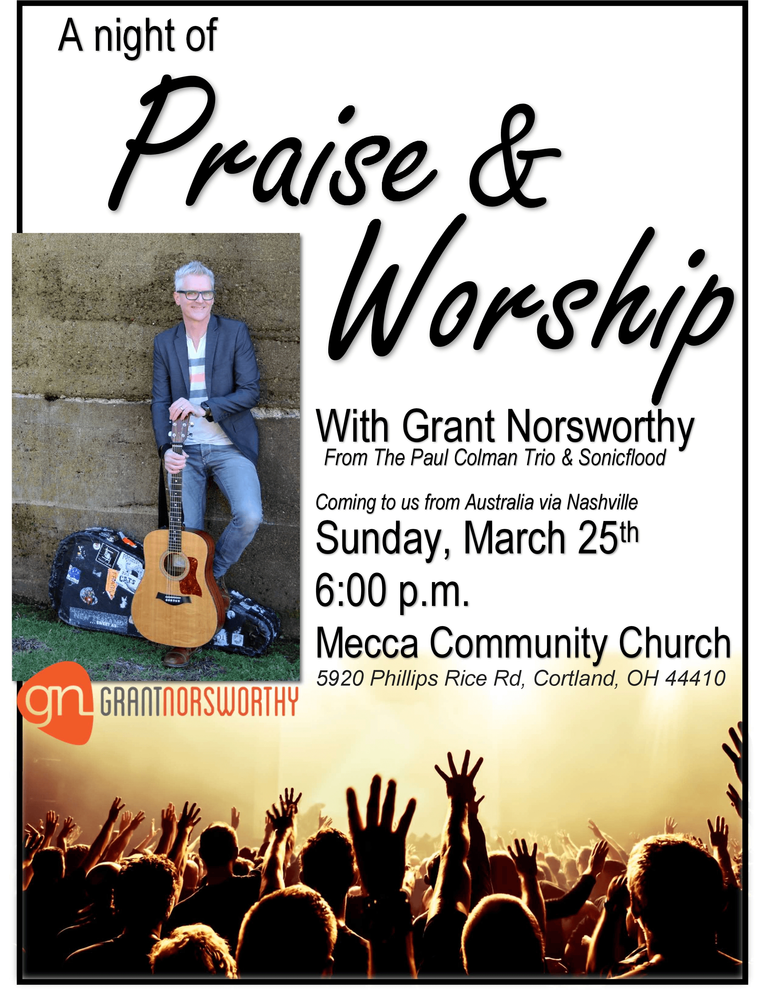 Praise & Worship With Grant Norsworthy Mecca Comm Church - People Bigstock Silhouettes Of Concert Crowd Clipart (2524x3245), Png Download