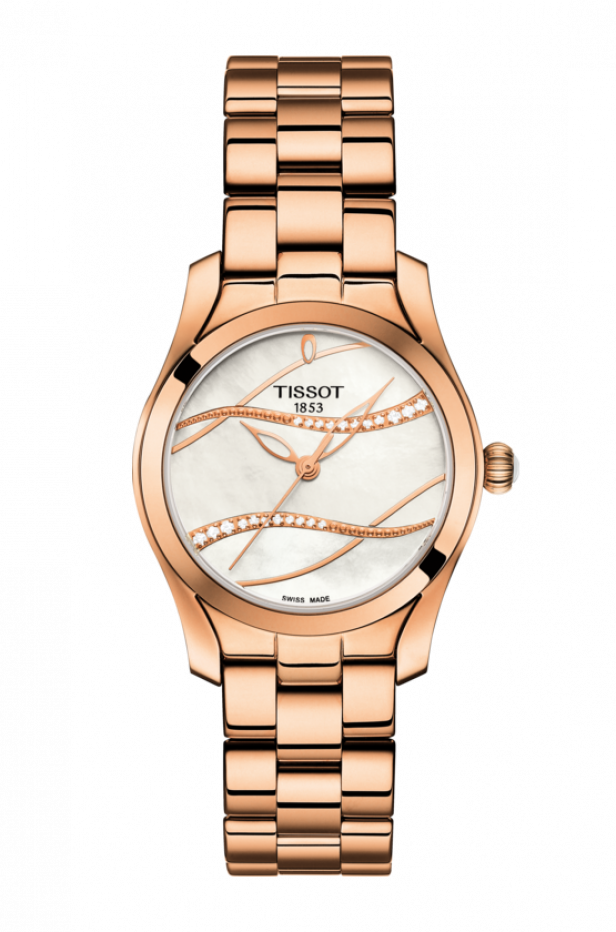 Prev - Tissot Rose Gold Ladies Watch Clipart (616x932), Png Download