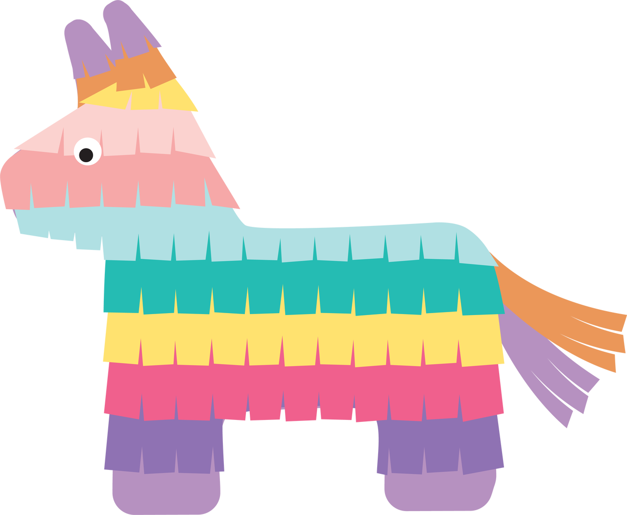 Pinata Clipart Silhouette - Png Download (1280x1051), Png Download