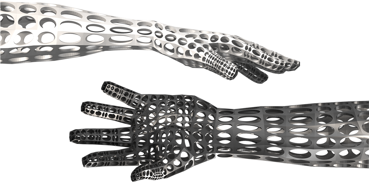 Two Hands - Skull Clipart (1200x985), Png Download