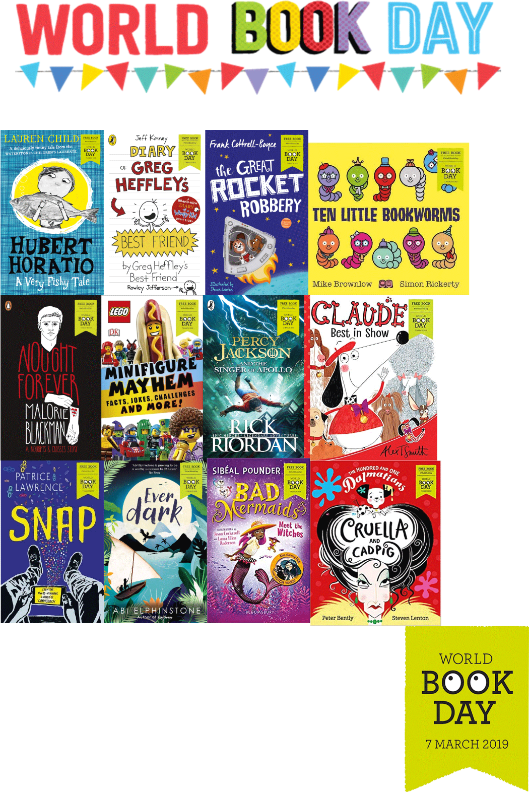 World Book Day 2019 Collection Percy Jackson, Nought - World Book Day 2012 Clipart (1097x1600), Png Download
