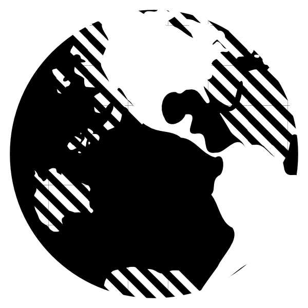 Earth Black And White Clipart (600x600), Png Download