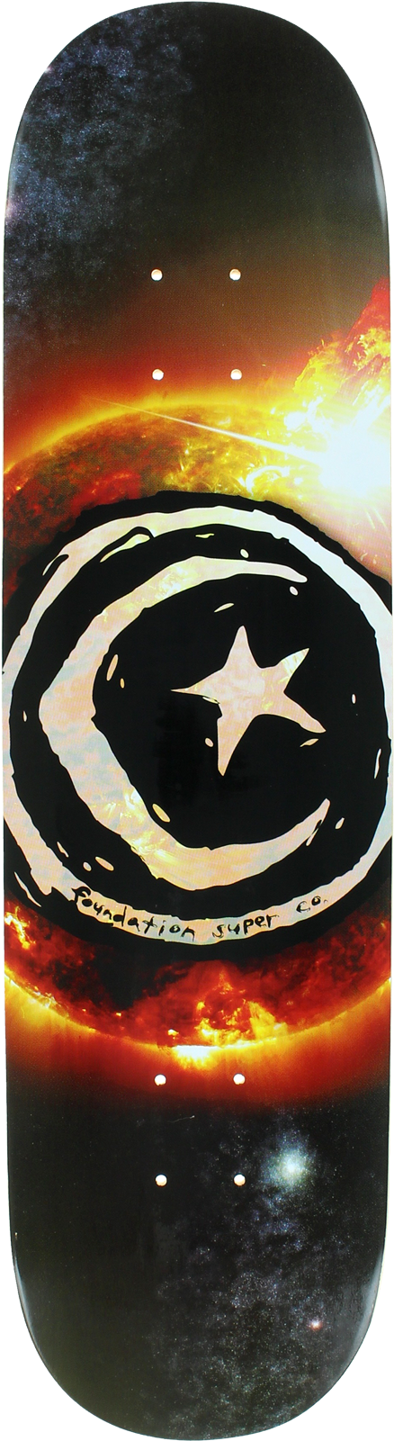 Foundation Star & Moon Sun Flare Skateboard Deck - Skateboard Decks Clipart (1600x1600), Png Download