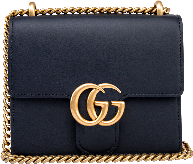 Gucci Gg Marmont Calfskin Leather Shoulder Bag - Gg Marmont Mini Leather Shoulder Bag Clipart (1080x1080), Png Download