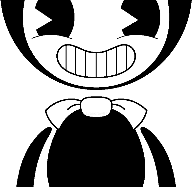 Bendy Coloring Pages Printable And The Ink Machine - Bendy And The Ink Machine Characters Clipart (1024x768), Png Download