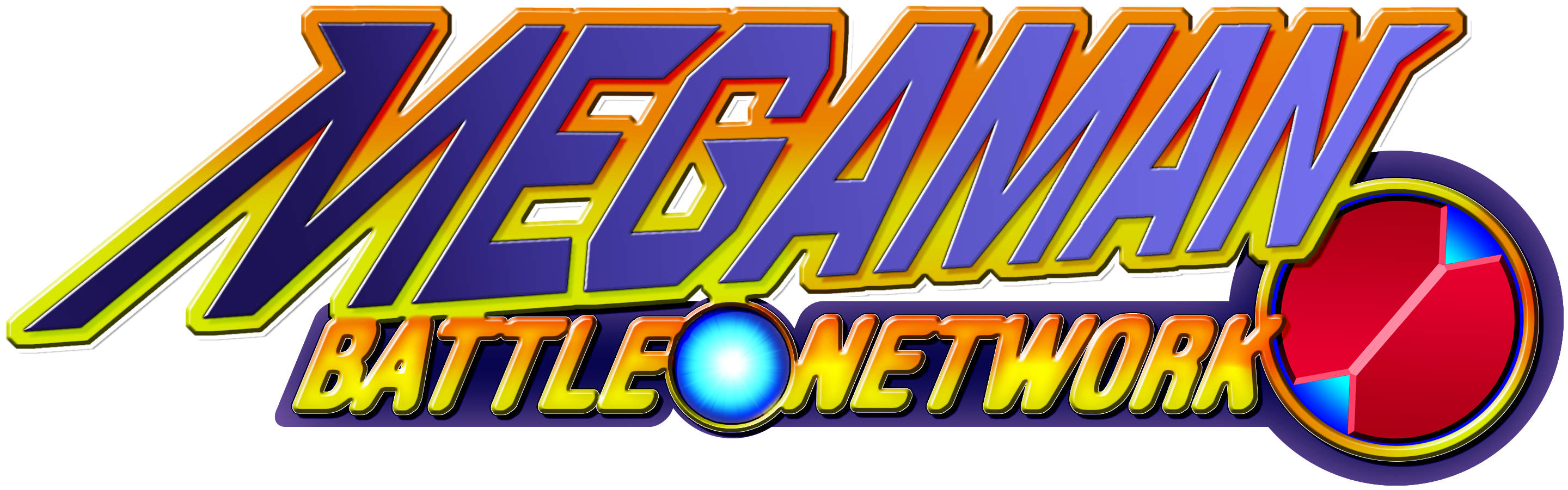 Mega Man Battle Network Logo - Mega Man Battle Network Clipart (3552x1310), Png Download