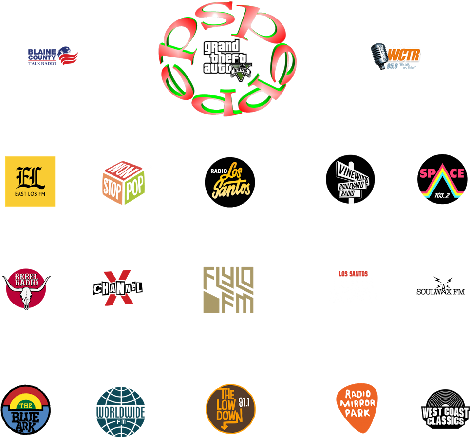 Download Grand Theft Auto 5 Soundtrack - Circle Clipart (965x897), Png Download