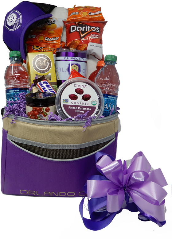 Orlando City Soccer Team-gift Basket - Mishloach Manot Clipart (801x801), Png Download