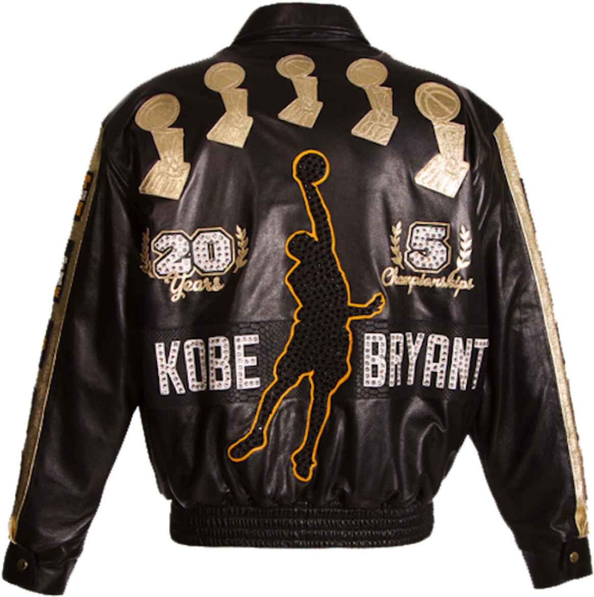 Kobe Bryant Jacket , Png Download - Lakers Letterman Jacket With Championships Clipart (1165x1172), Png Download