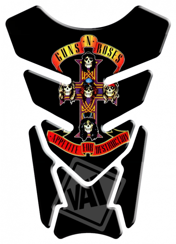 Adesivo Protetor De Tanque Guns N' Roses - Guns N Roses Appetite Clipart (576x800), Png Download